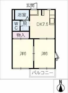 クラリス21【2階】の間取り