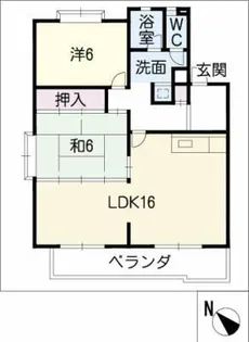 ヴィラ葉山【2階】の間取り