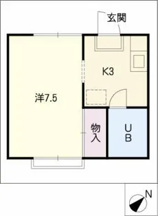 サニーヒルズ朝倉【1階】の間取り