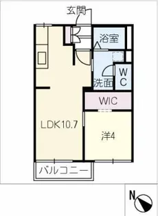 ドエルひの【1階】の間取り