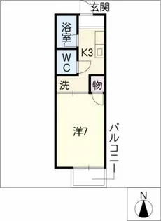 ジュネス代万【2階】の間取り
