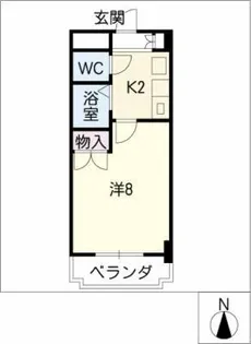 弐番館【3階】の間取り