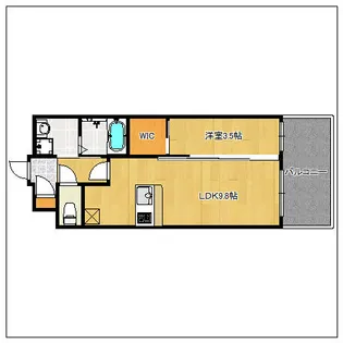 ネストピア東比恵駅前【4階】の間取り