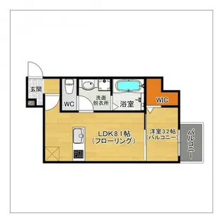 エンハンス下山門【3階】の間取り