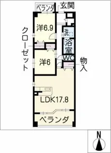 Aprecio【2階】の間取り
