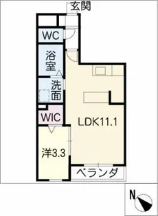 ヘーベルメゾン古井ノ坂【2階】の間取り