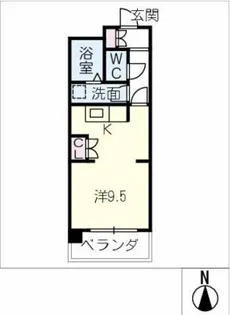 ライオンズマンション徳川208【2階】の間取り