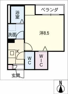 ベルポスト覚王山【2階】の間取り