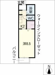 アネックス美和【1階】の間取り