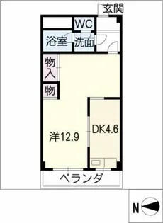 パークサイド浦里【3階】の間取り