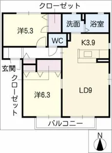 パルナシウス三ノ輪 A棟【1階】の間取り