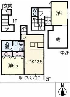 ル・スヴニール名古屋【2階】の間取り