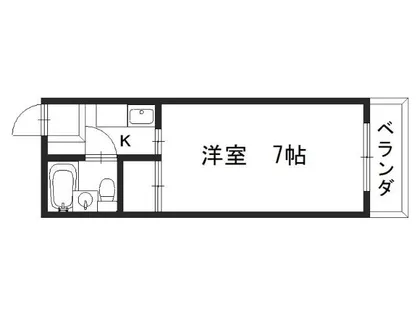 ルミエール白梅【307号室】の間取り