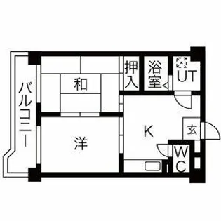 グリーンハイツ東山【2階】の間取り