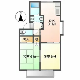 シャインⅠ【101号室】の間取り