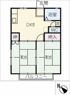 パナハイツ中央三谷 120【2階】の間取り