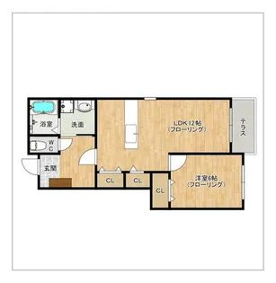 ベル メゾン【D101号室】の間取り