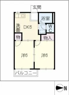 メゾンよし池【1階】の間取り