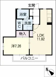 サニーコートⅡ【1階】の間取り