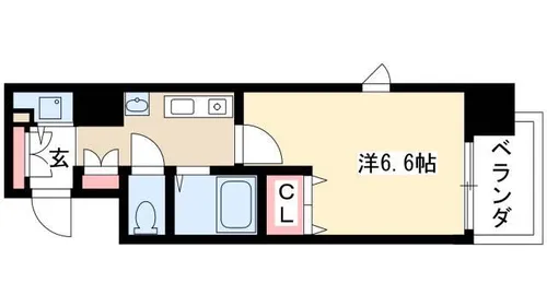 プレサンス名古屋駅前【7階】の間取り