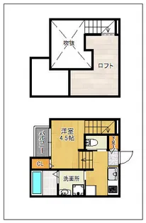 flower court【201号室】の間取り