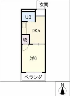 ドミール東山【1階】の間取り