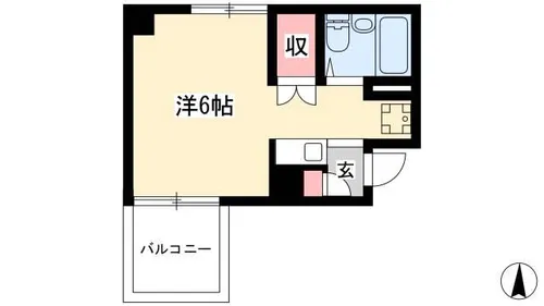 コーポジョイフル【5D号室】の間取り