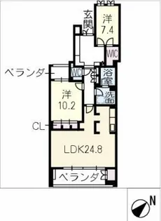 ライオンズヒルズ本山グランフォート 502号【5階】の間取り
