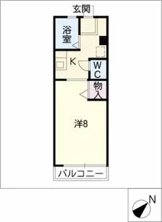 グリーンヒル見附【1階】の間取り