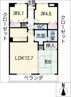 ロイヤルM【4階】の間取り