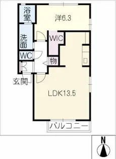 サウスコル A棟【1階】の間取り