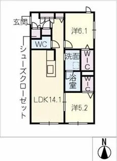 ALNEST【1階】の間取り