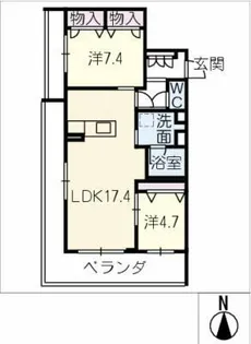 ALNEST【2階】の間取り