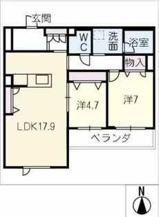 ALNEST【2階】の間取り