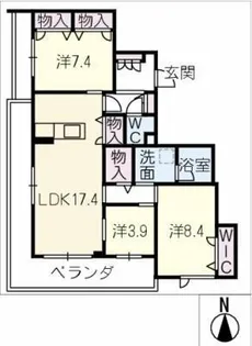 ALNEST【3階】の間取り