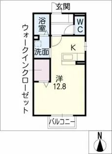 ヴィラ赤坪【2階】の間取り