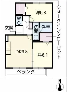 アーク五才美【1階】の間取り