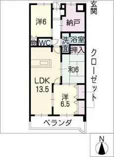 パラシオンJ・S【3階】の間取り
