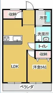 シャトー道【402号室】の間取り