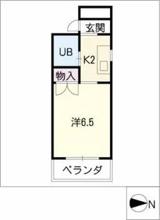 シティハイツ松葉【4階】の間取り