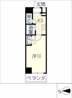 エクセル丸の内【10階】の間取り