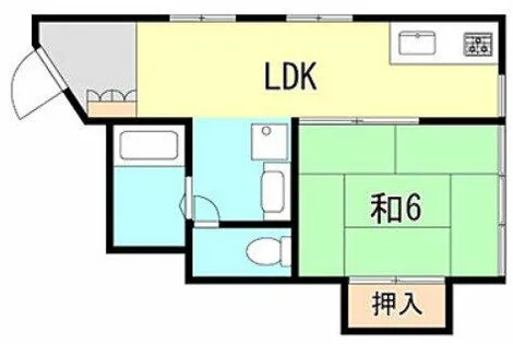 川本興産ビル【401号室】の間取り