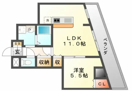大阪府大阪市東淀川区豊里7丁目【マンション】の間取り