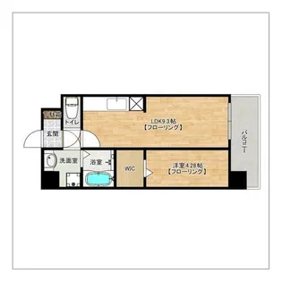 モダンパラッツォ博多riva II【201号室】の間取り