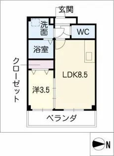 Coq Gasseau【1階】の間取り