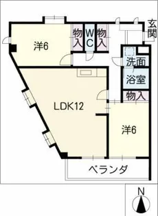 サンシティ覚王山【3階】の間取り