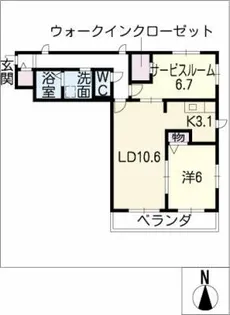 ルミエール吹上【2階】の間取り