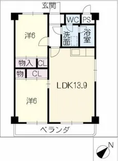 サリテールモリ【5階】の間取り