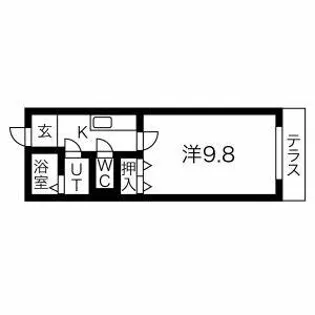 ソフィア八田A棟【A-102号室】の間取り