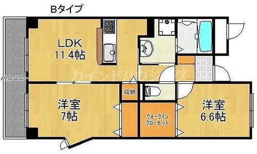 ベルアビタシオン【2階】の間取り